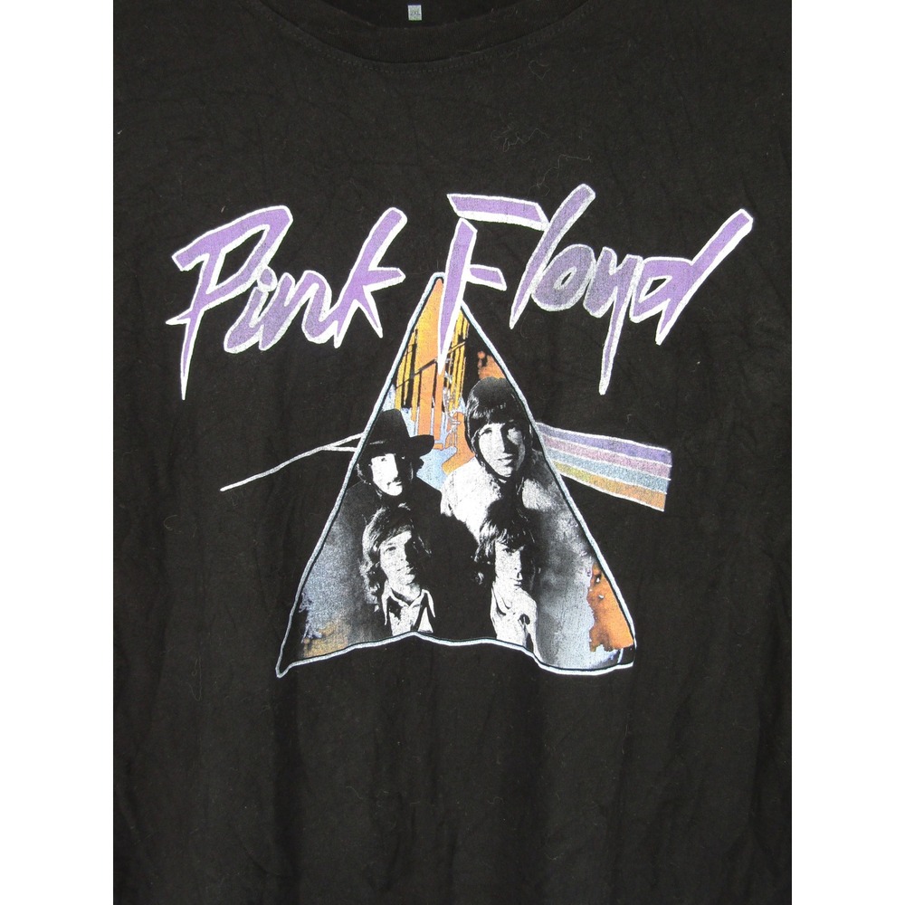 boohooMAN Pink Floyd Graphic T-Shirt Mens 2XL Black Short Sleeve Band Tee - Picture 2 of 7